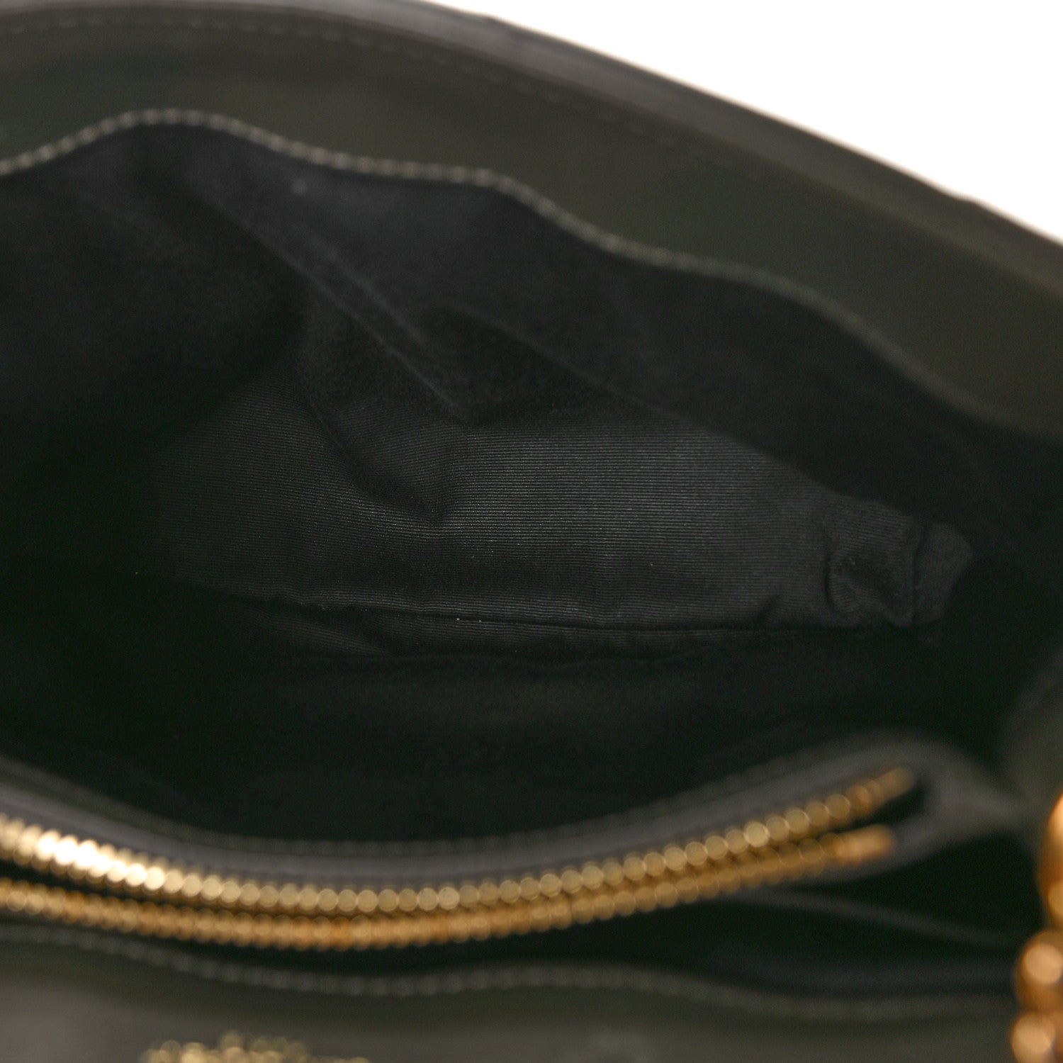 Saint Laurent Calfskin Y Quilted Monogram Small Loulou Chain Satchel Grey Khaki 5 of 8