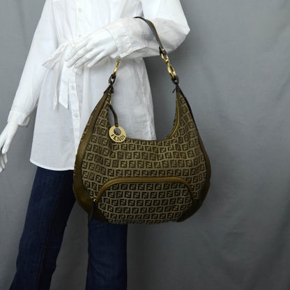 Fendi Canvas Zucchino Hobo 2 of 12