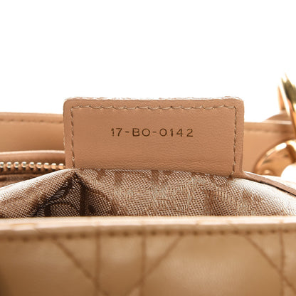 Christian Dior Lambskin Cannage Large Lady Dior Beige 14 of 14