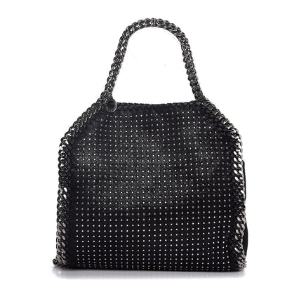 Stella McCartney Shaggy Deer All Over Studs Mini Falabella Tote Black 1 of 10