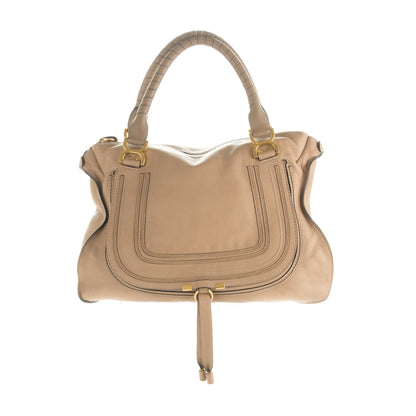 Chloe Calfskin Large Marcie Satchel Clay 1 of 7
