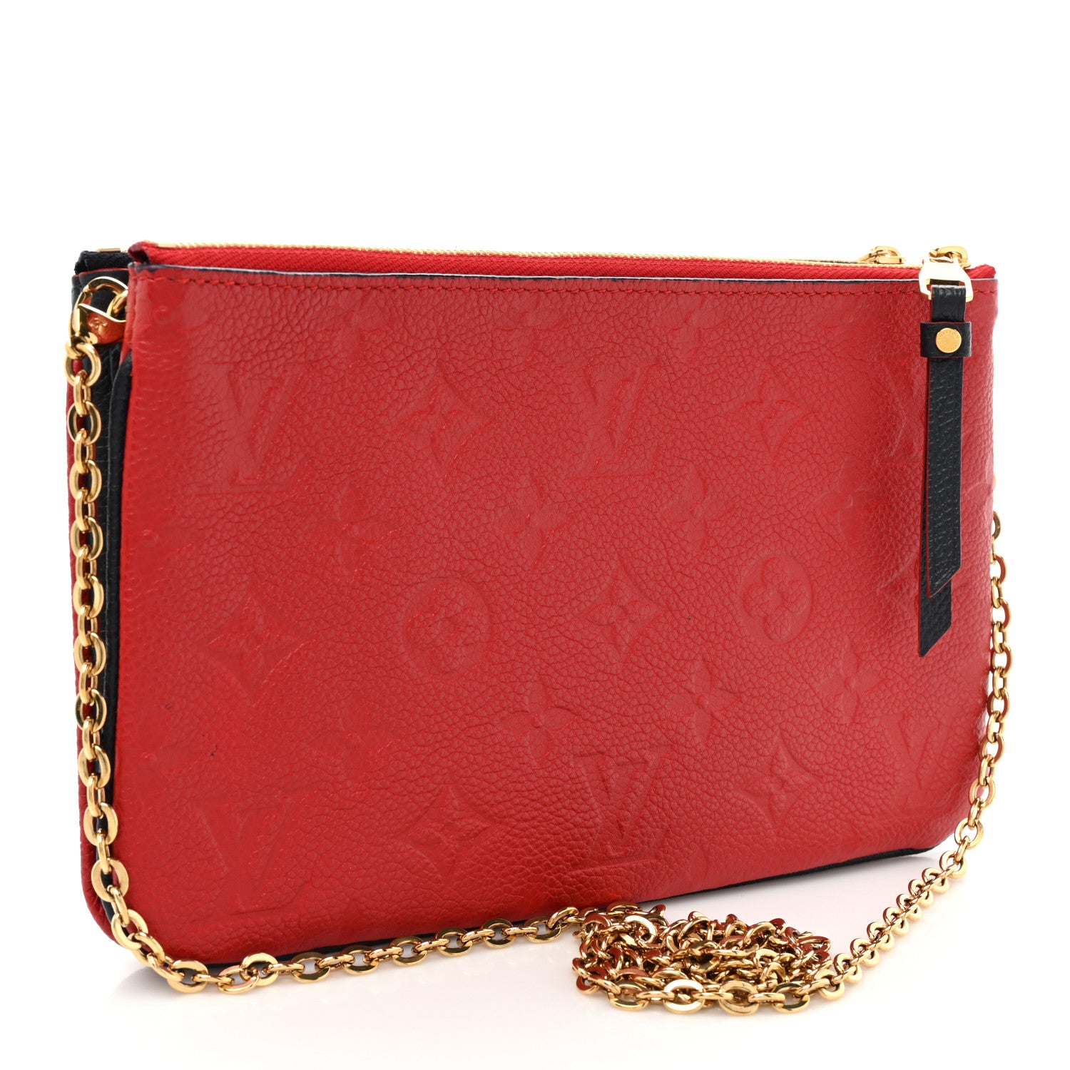 Louis Vuitton Empreinte Double Zip Pochette Marine Rouge 3 of 10