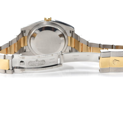 Rolex Stainless Steel 18K Yellow Gold 36mm Oyster Perpetual Datejust Watch White 116203 5 of 6