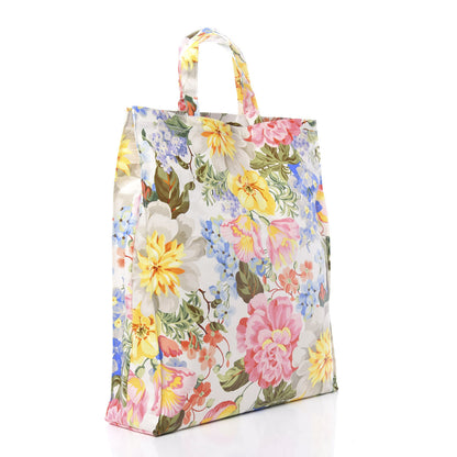 Gucci Patent Canvas Frame Logo Floral Print Vertical Tote Multicolor 3 of 11