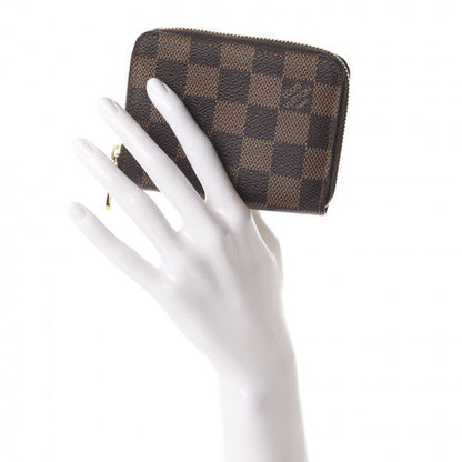 Louis Vuitton Damier Ebene Zippy Coin Purse Rose Ballerine 2 of 9