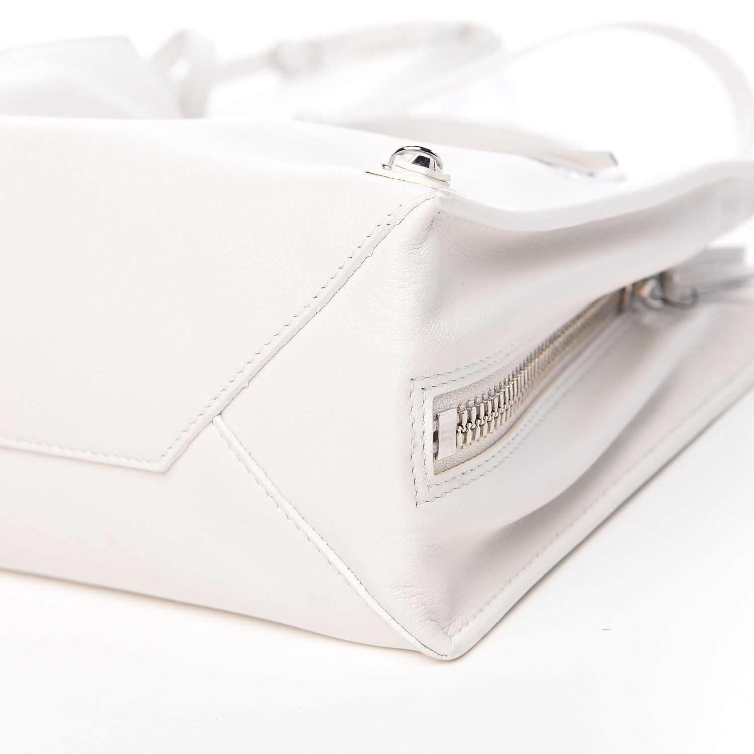 Balenciaga Grained Calfskin Papier Mini A4 Zip Around Tote White 11 of 11