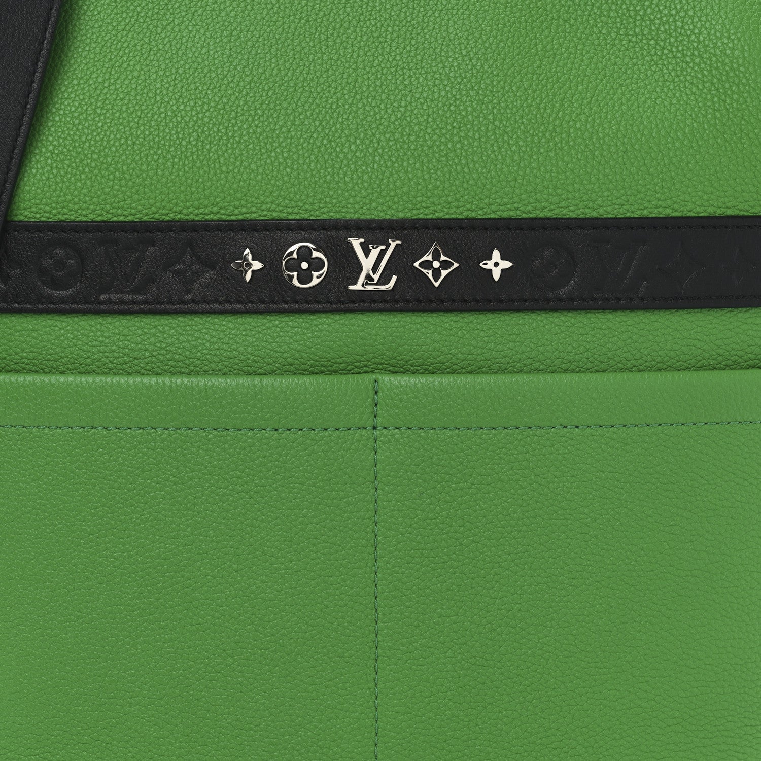 Louis Vuitton Calfskin Cruiser GM Green Black 7 of 9