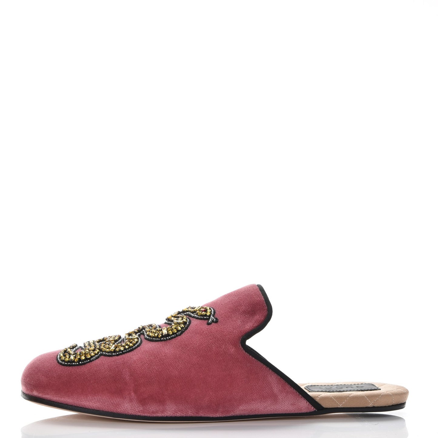 Velvet Silk Embellished Platform Detachable Slide 38 Tibet Red