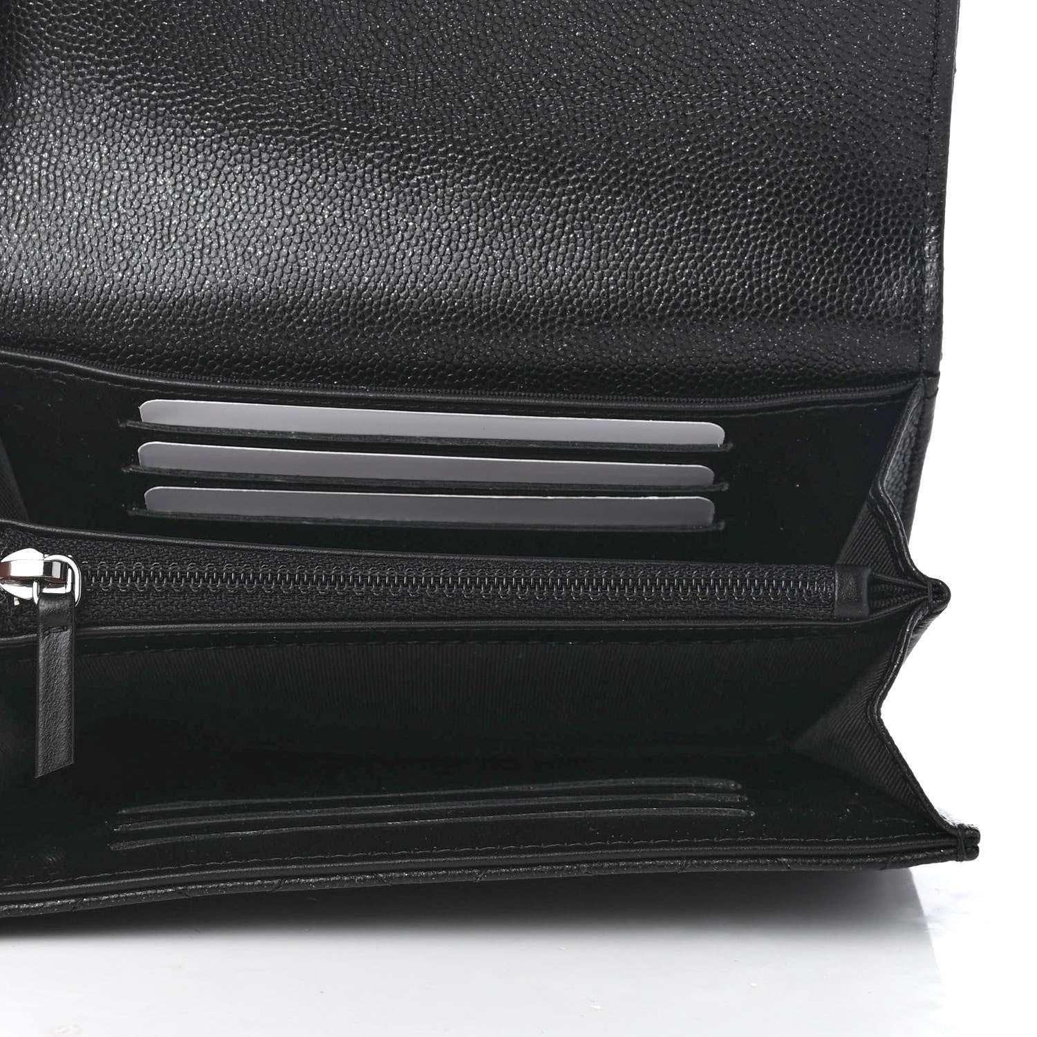 Chanel Iridescent Caviar Quilted Medium Flap Wallet Black 5 of 9