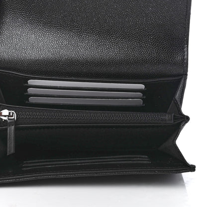 Chanel Iridescent Caviar Quilted Medium Flap Wallet Black 5 of 9