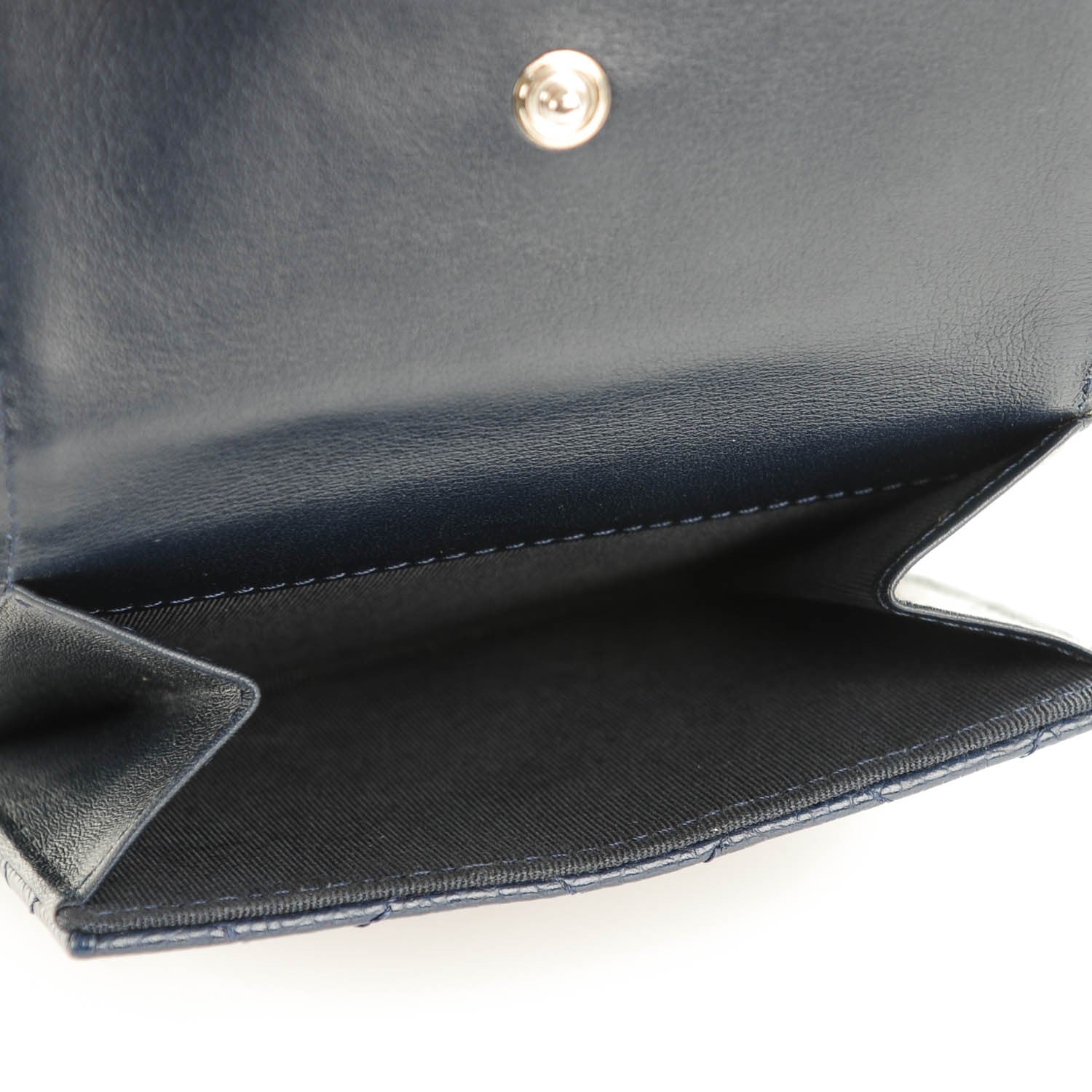 Chanel Caviar Quilted Compact French Flap Wallet Marine 9 of 9