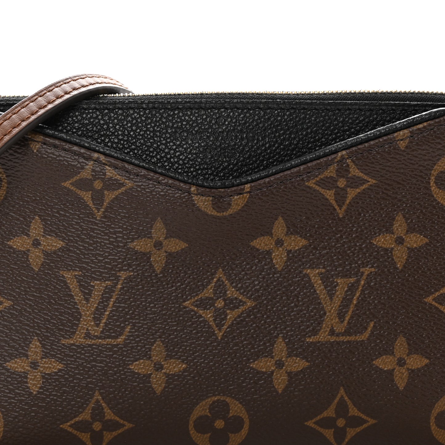 LOUIS VUITTON Monogram Pallas Clutch Black