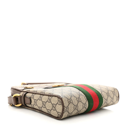 Gucci GG Supreme Monogram Web Small Ophidia Messenger Bag Brown 4 of 11