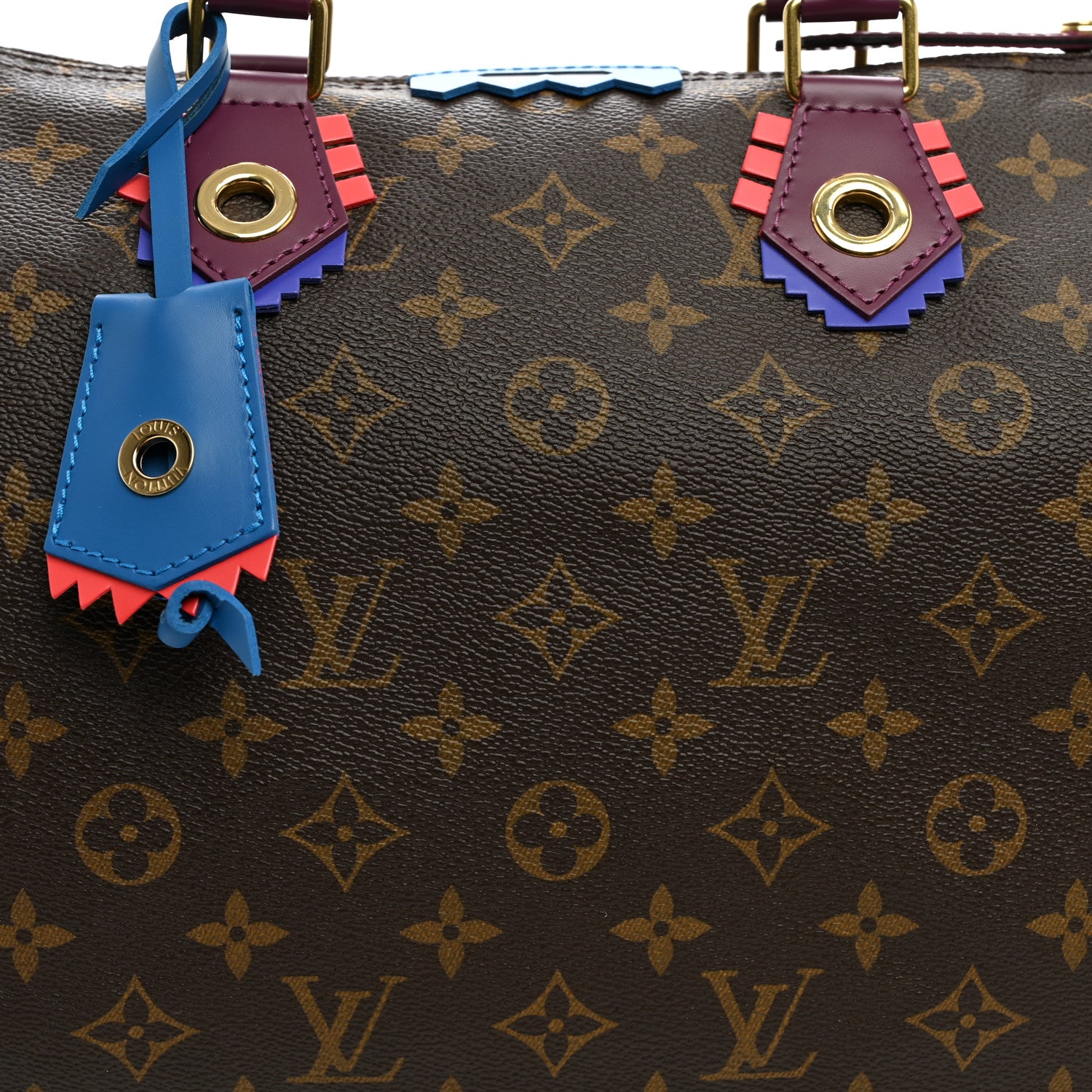 Louis Vuitton Monogram Totem Speedy 30 Magenta 7 of 9