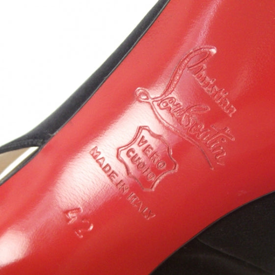 Christian Louboutin Satin Slingback Pumps 42 6 of 8