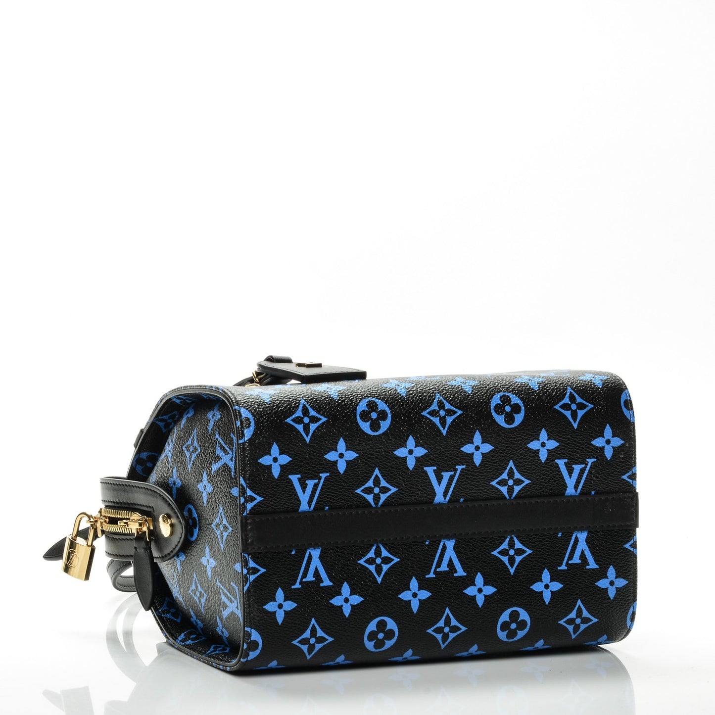 Colored Monogram Speedy Amazon PM Blue Black