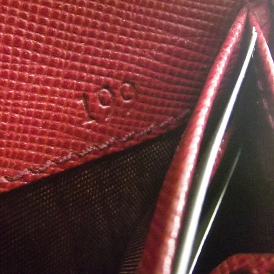 Prada Saffiano Zip Wallet Rubino 7 of 8