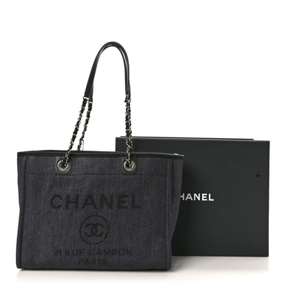 Chanel Lurex Boucle Small Deauville Tote Black 10 of 10