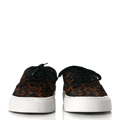 Saint Laurent Pony Hair Venice Low Top Sneakers 39.5 Black 3 of 8