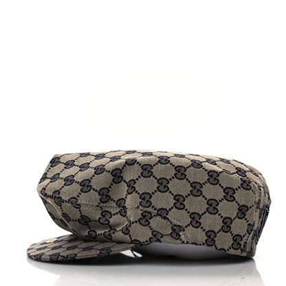 Gucci Monogram Flat Cap S Navy 3 of 9