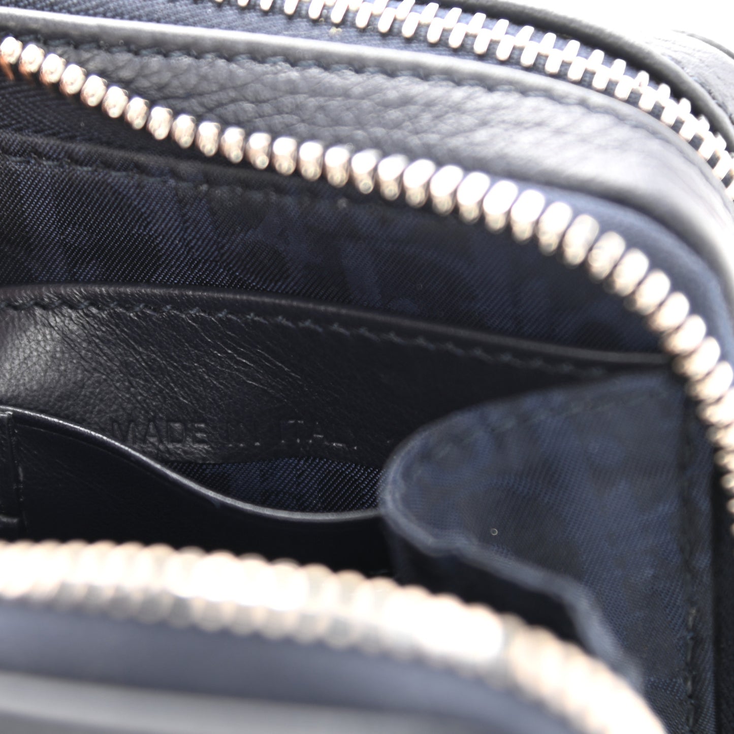 X AIR JORDAN Grained Calfskin Crossbody Blue