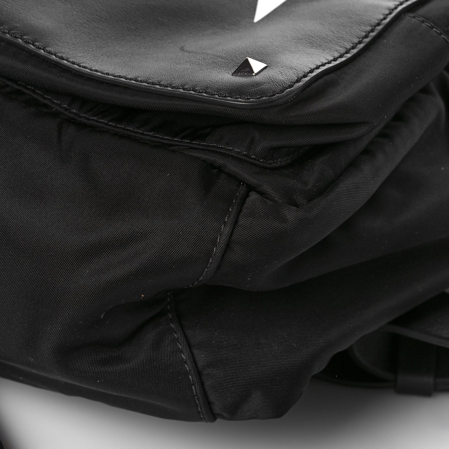 Nylon VLTN Rockstud Backpack Black