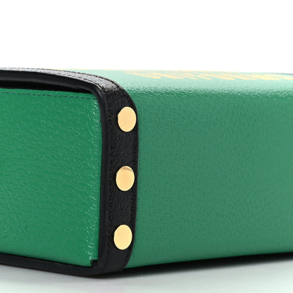 Gucci Grained Calfskin Gucci 100 Mini Bag Green 7 of 8