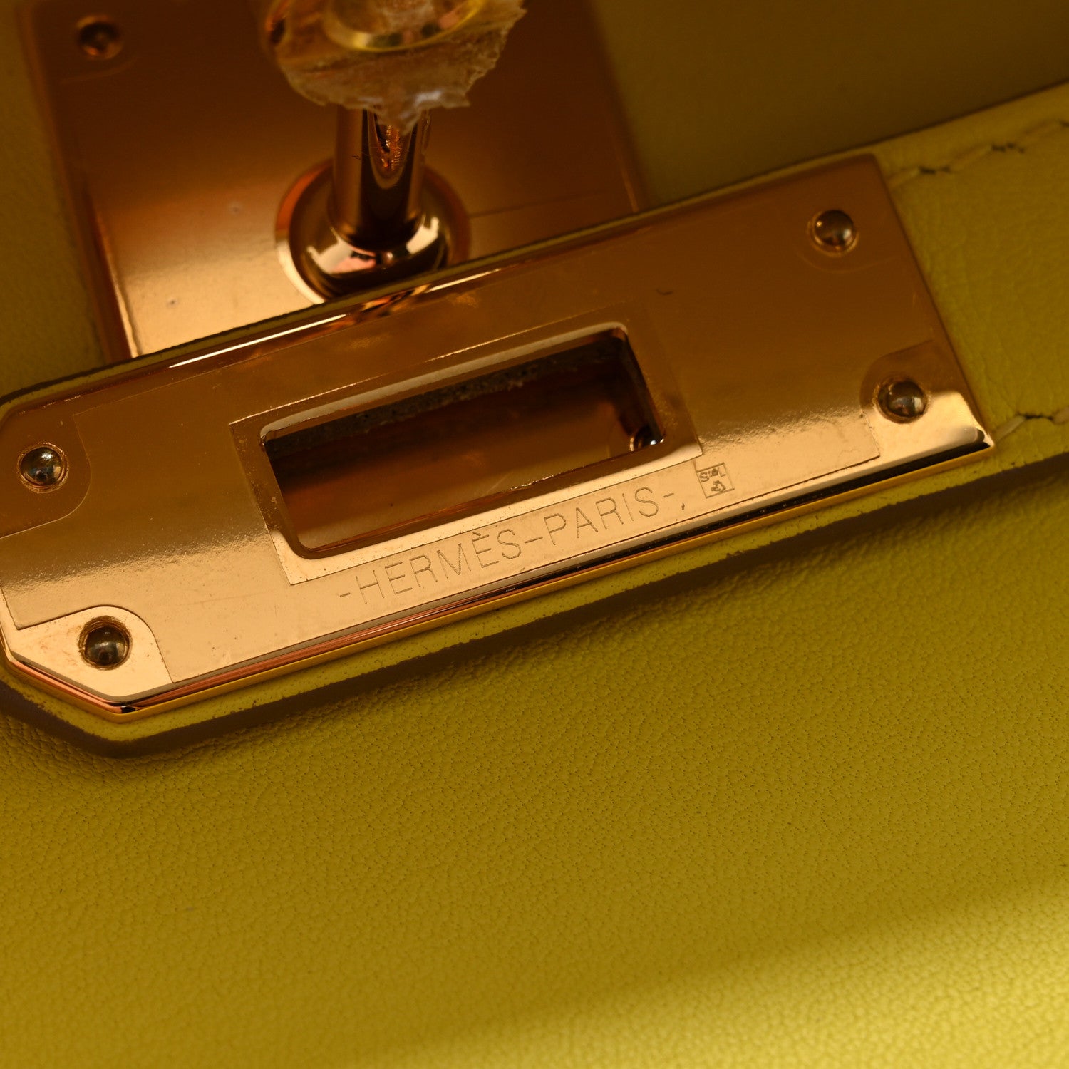 Hermes Swift Kelly Cut Clutch Pochette Lime 7 of 9