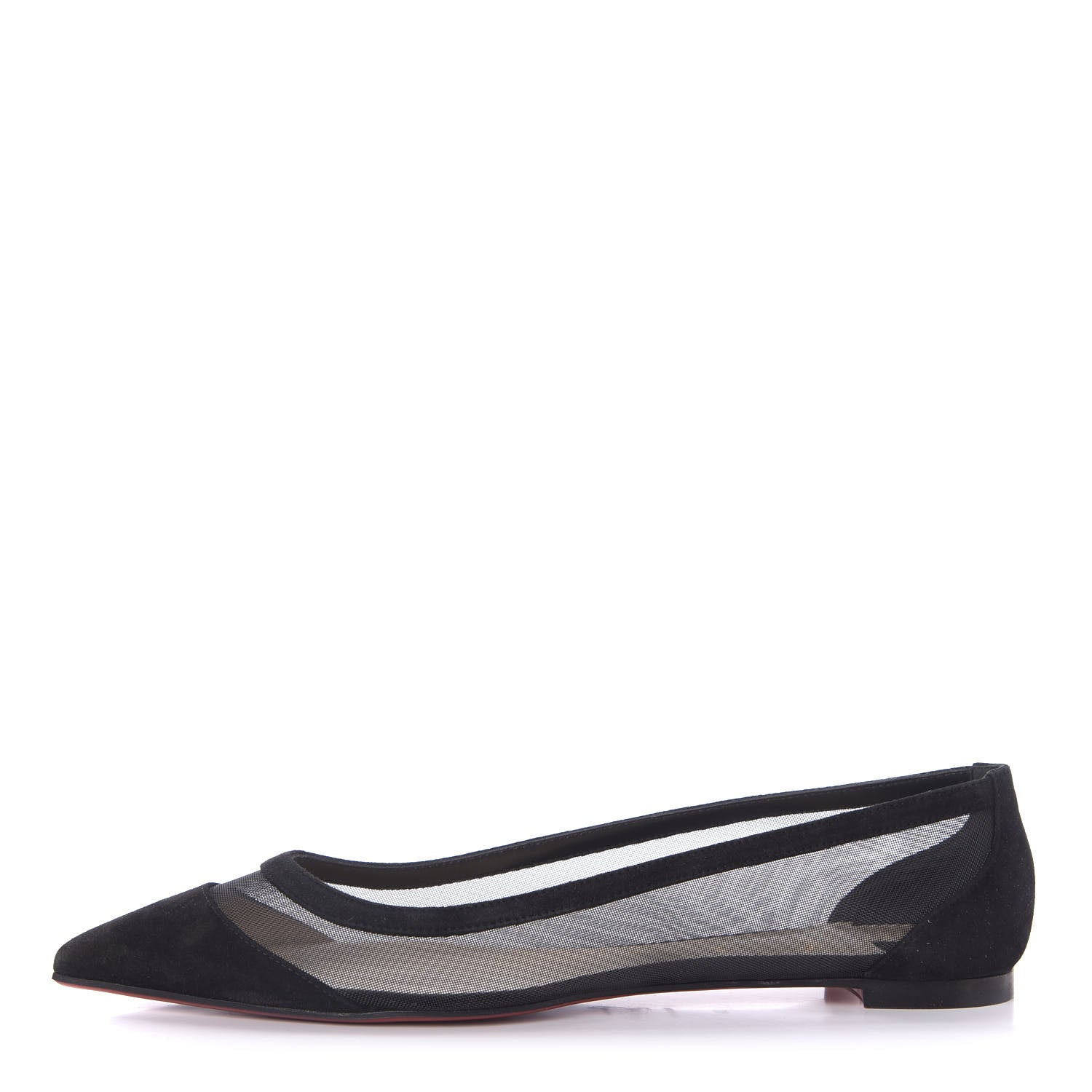 Christian Louboutin Veau Velours Rete Galativi Flats 39 Black 1 of 10