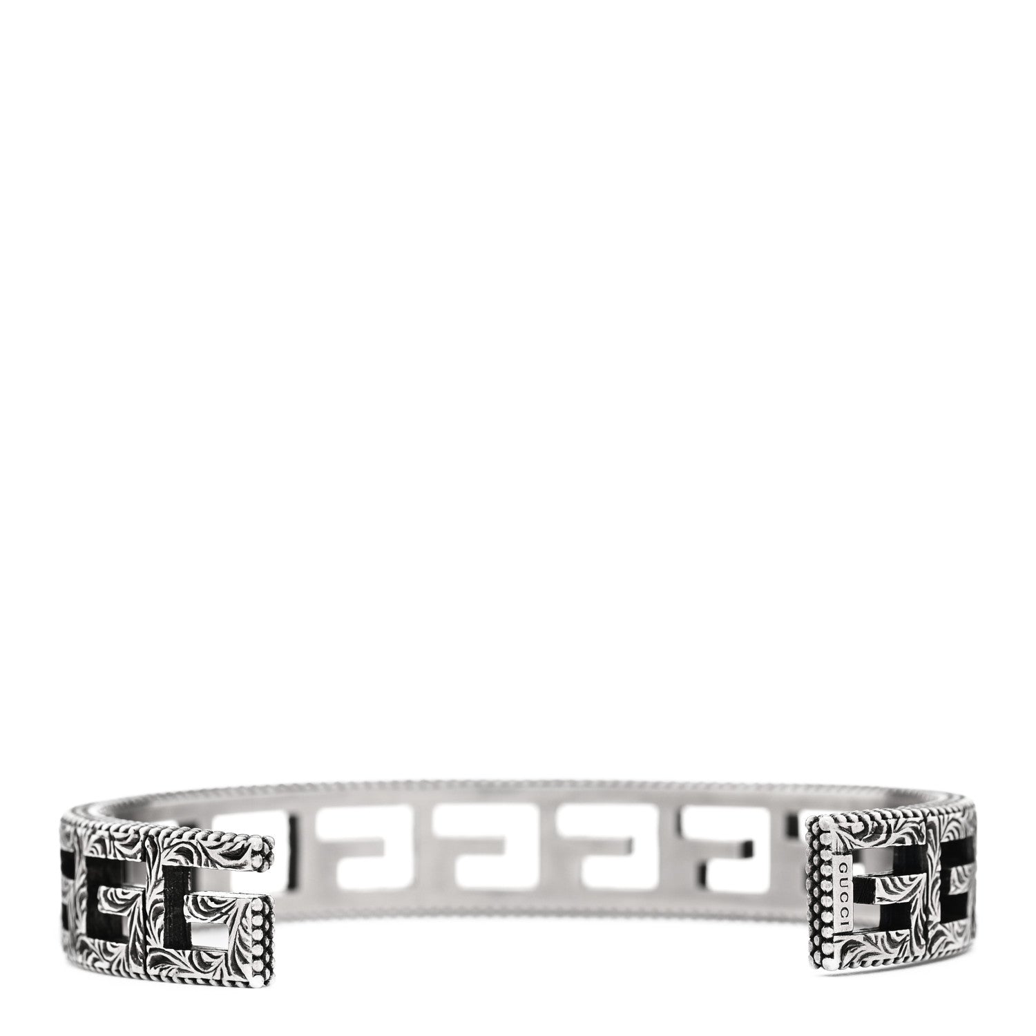 Gucci Sterling Silver Square G Motif Cuff Bracelet 2 of 5