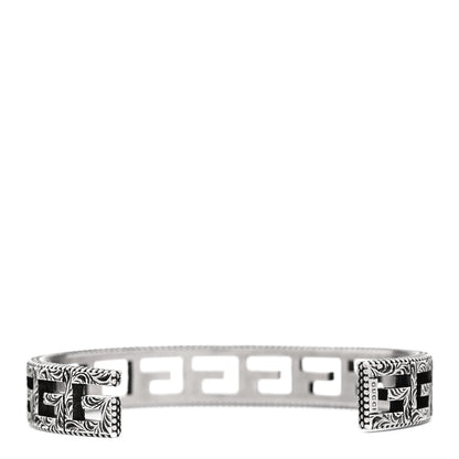 Gucci Sterling Silver Square G Motif Cuff Bracelet 2 of 5