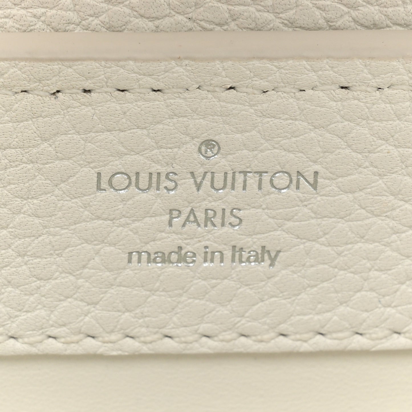 Taurillon Mini Capucines Monochrome White