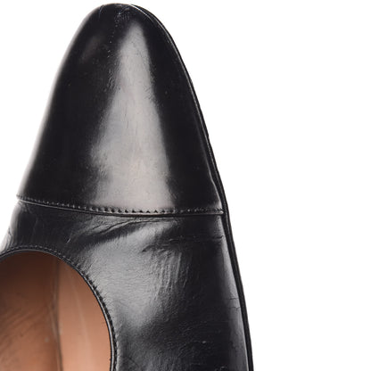 Chanel Calfskin Cap Toe CC Slingback Pumps 41.5 Black 14 of 25