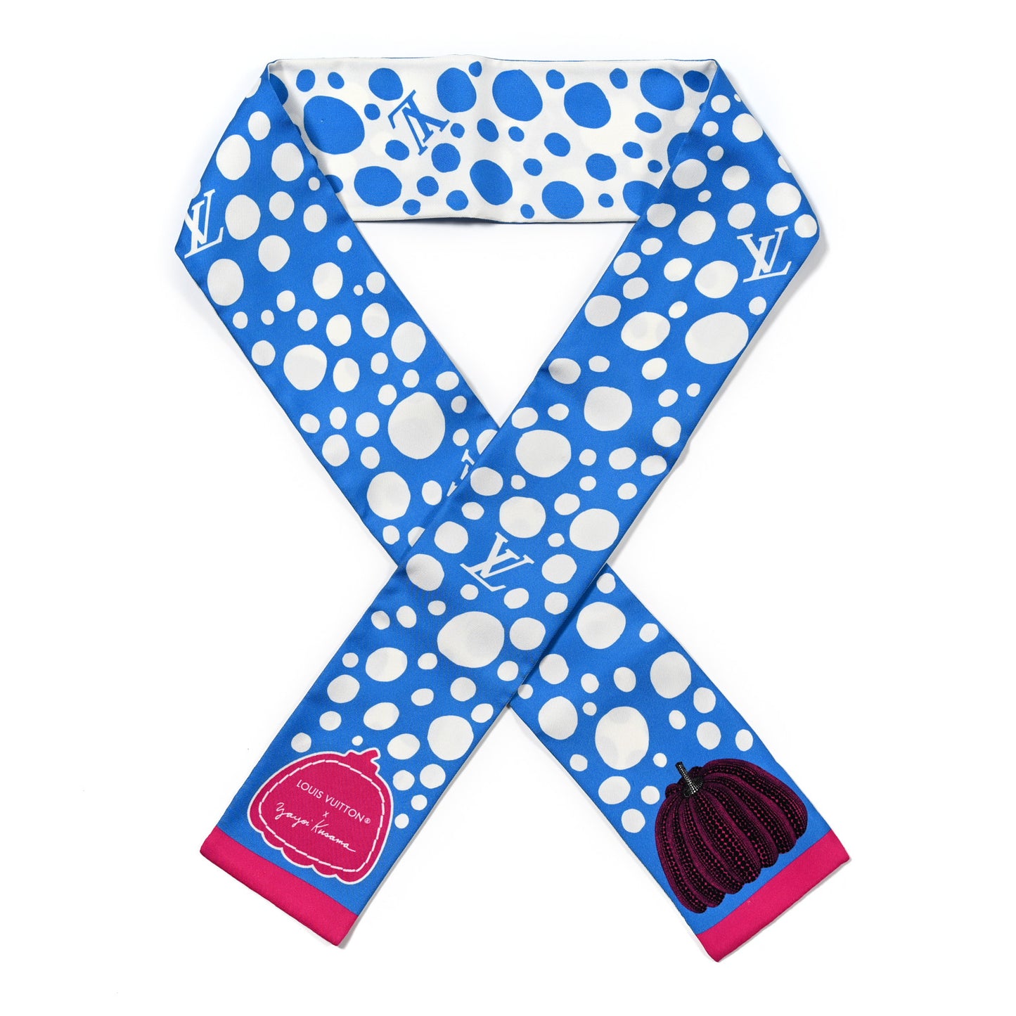 LV x YK Infinity Dots Bandeau Blue White