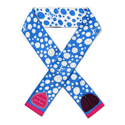 Louis Vuitton LV x YK Infinity Dots Bandeau Blue White 1 of 5