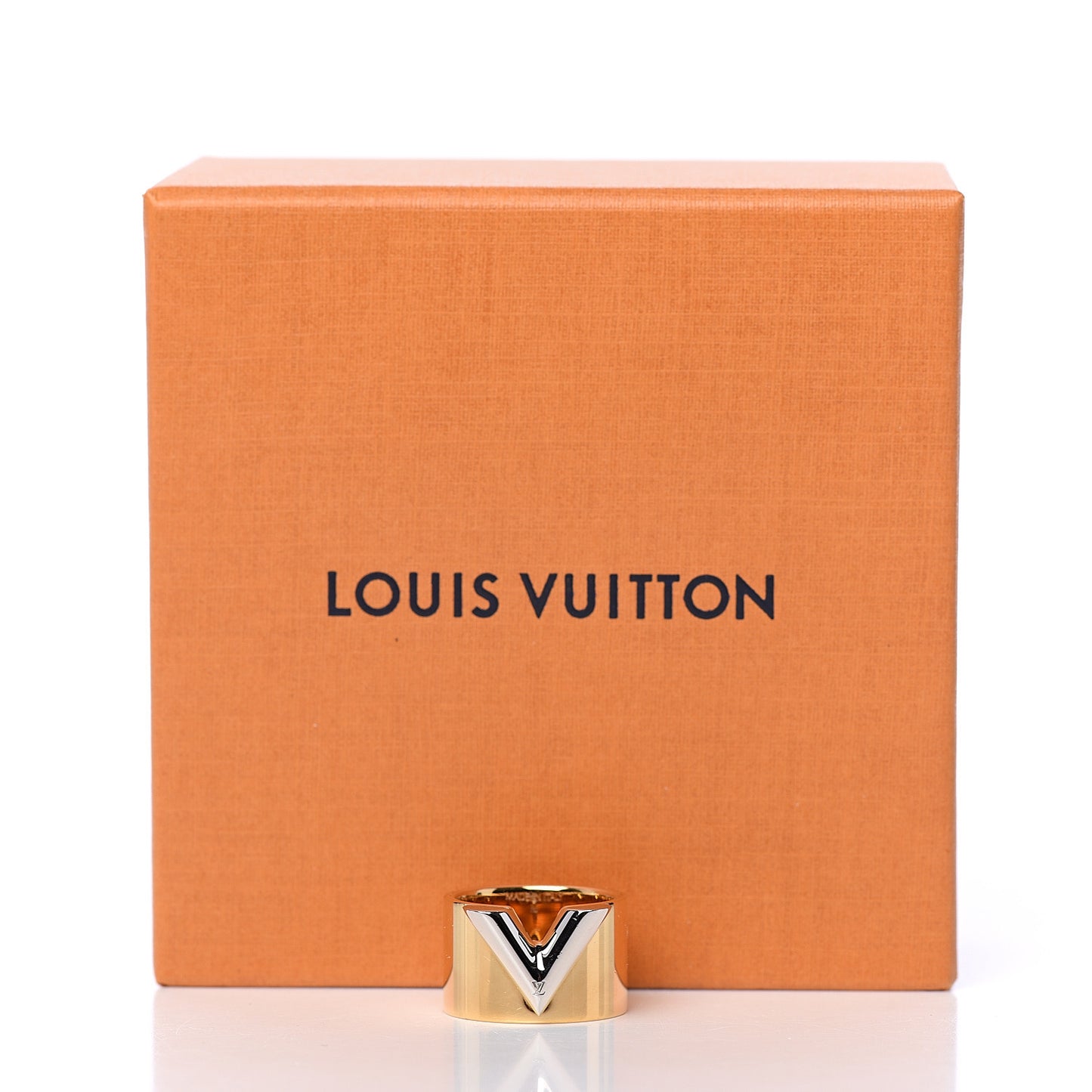 Brass Essential V Ring M Gold Silver