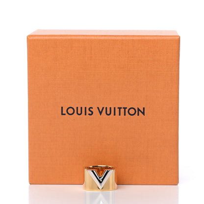 Louis Vuitton Brass Essential V Ring M Gold Silver 5 of 5