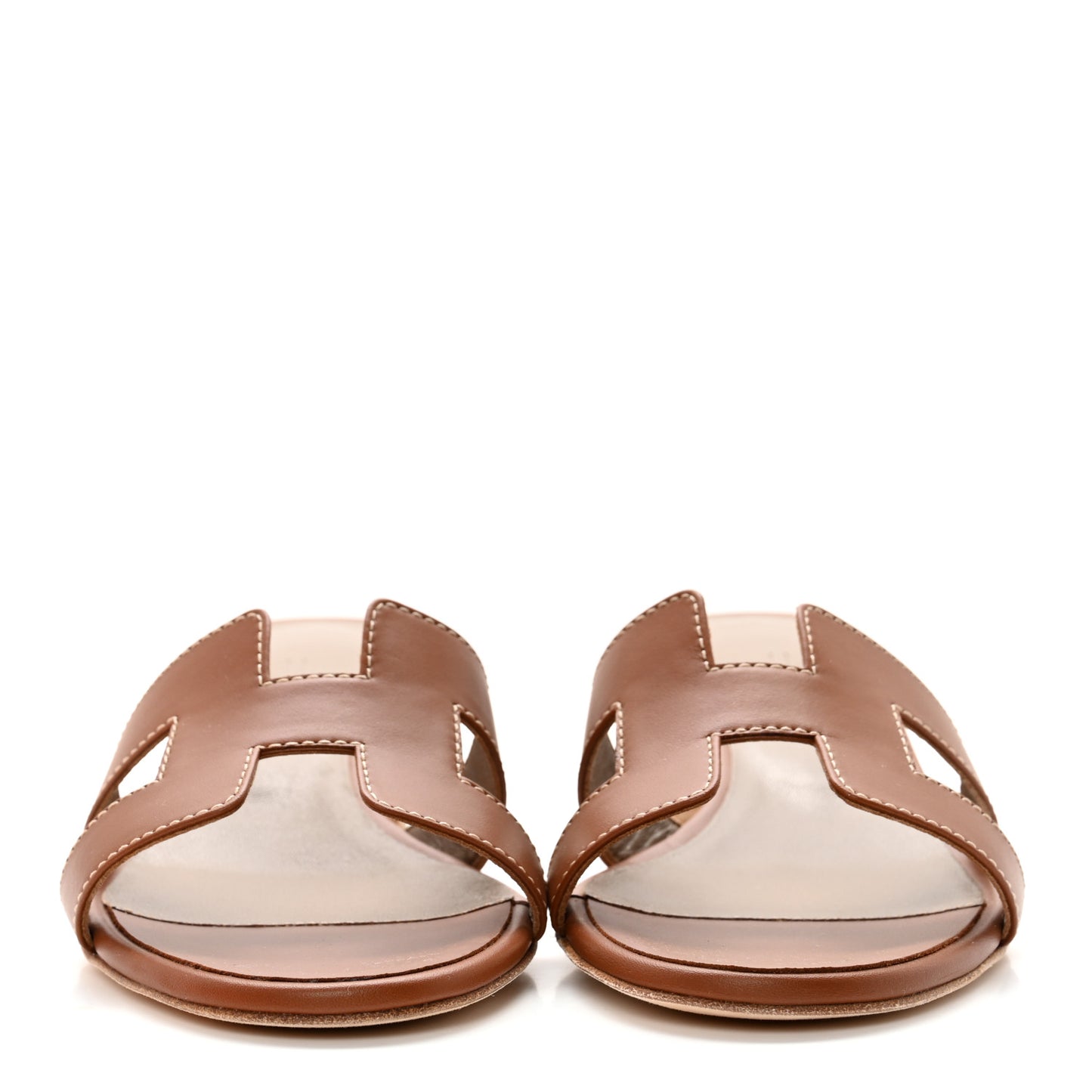 Calfskin Oasis Sandals 36 Gold