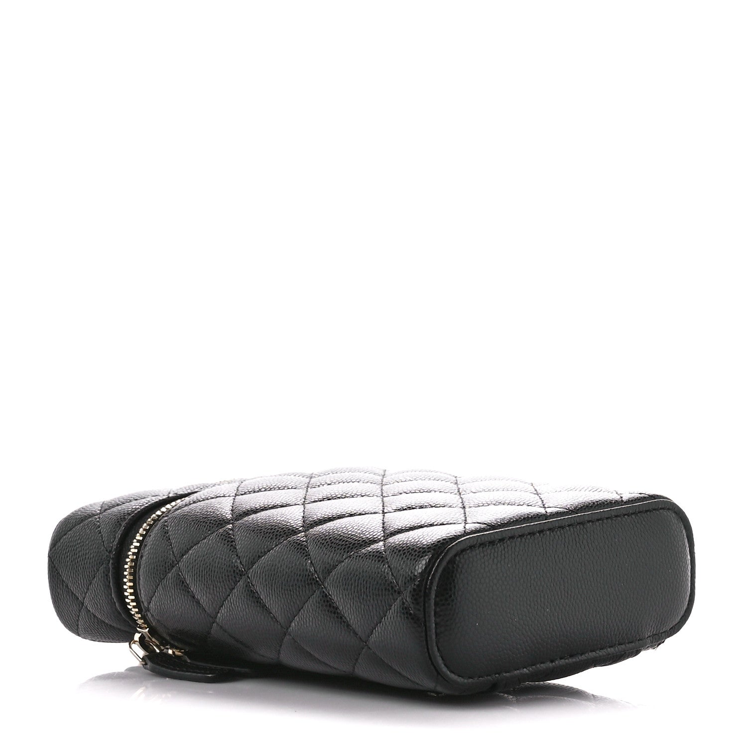 Chanel Caviar Quilted Phone Holder With Chain Black 4 of 10