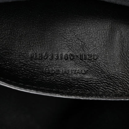Saint Laurent Crinkled Calfskin Matelasse Monogram Baby Niki Chain Satchel Black 7 of 11