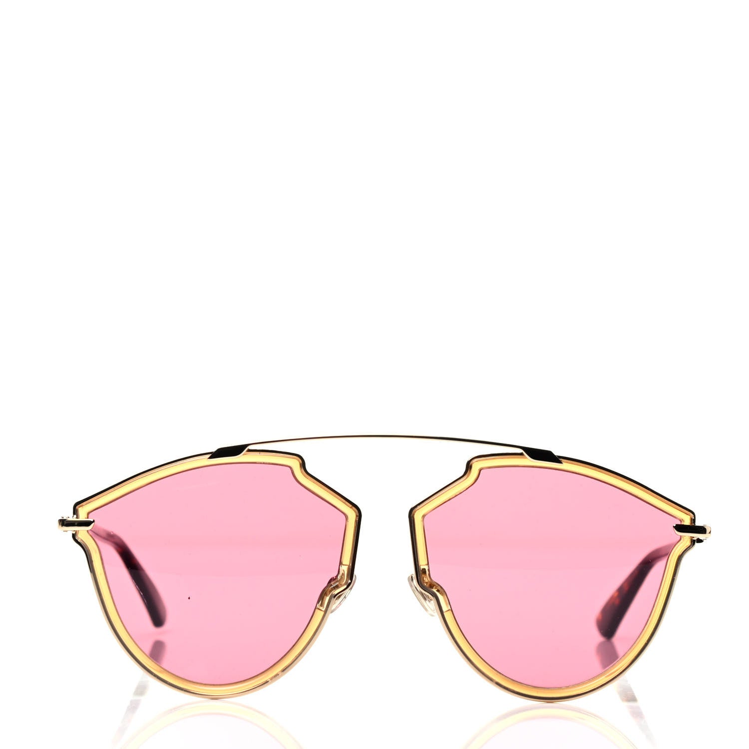 Christian Dior So Real Rise Sunglasses Yellow Gold Pink Havana 2 of 6