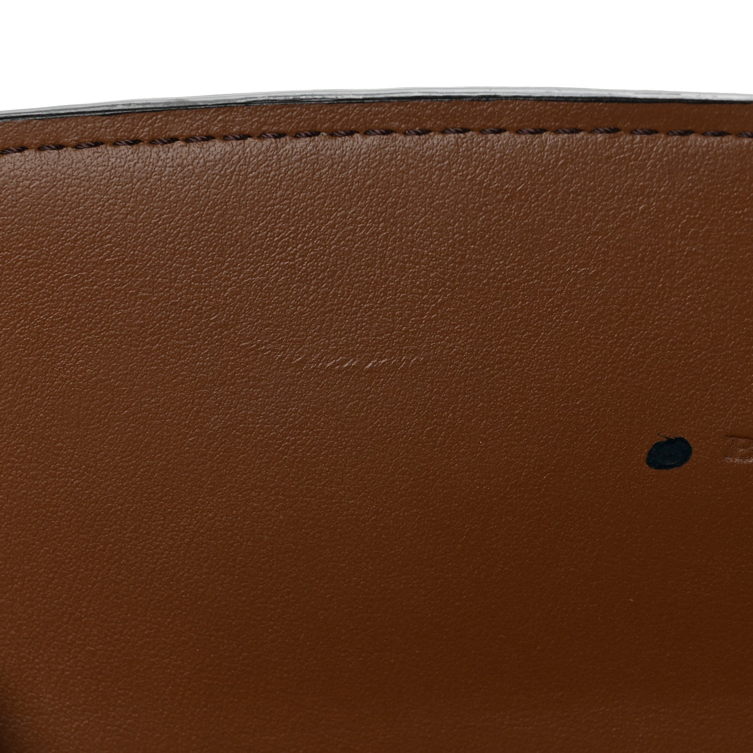 Burberry Derby Calfskin House Check Henley Wallet On Chain Tan 9 of 10