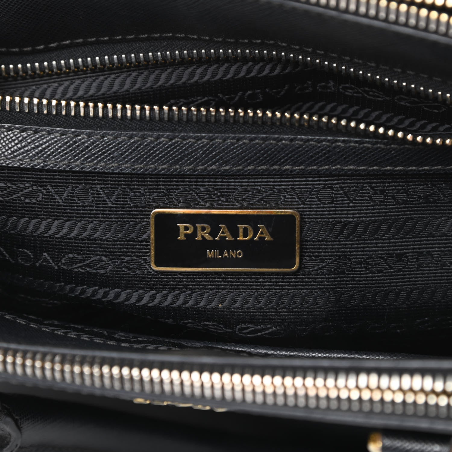 Prada Saffiano Mini Galleria Double Zip Tote Black 8 of 21