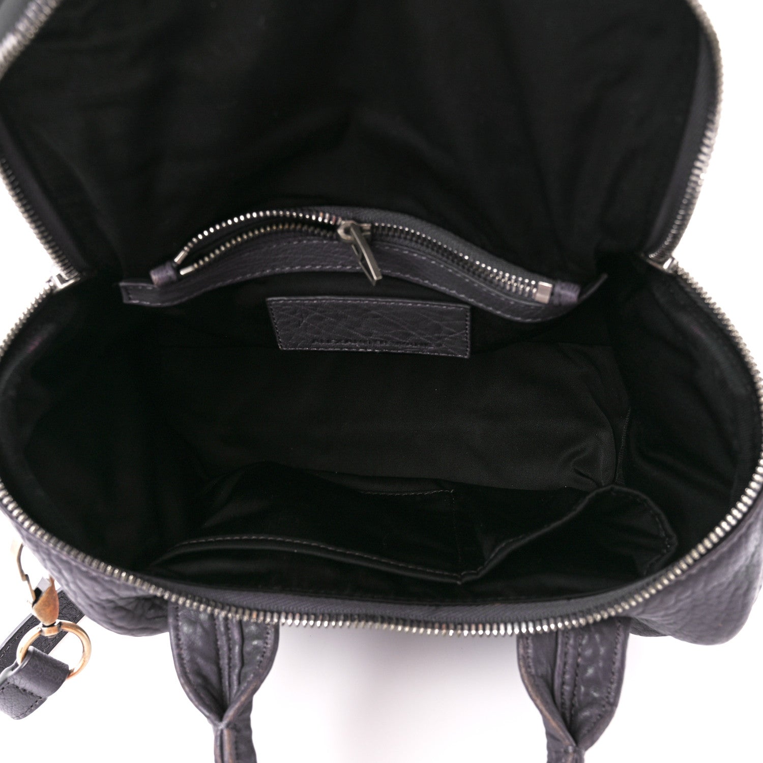 Alexander Wang Pebbled Lambskin Rockie Tundra Antique Silver Hardware 5 of 9