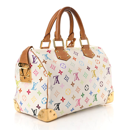Louis Vuitton Monogram Multicolor Speedy 30 White 3 of 11
