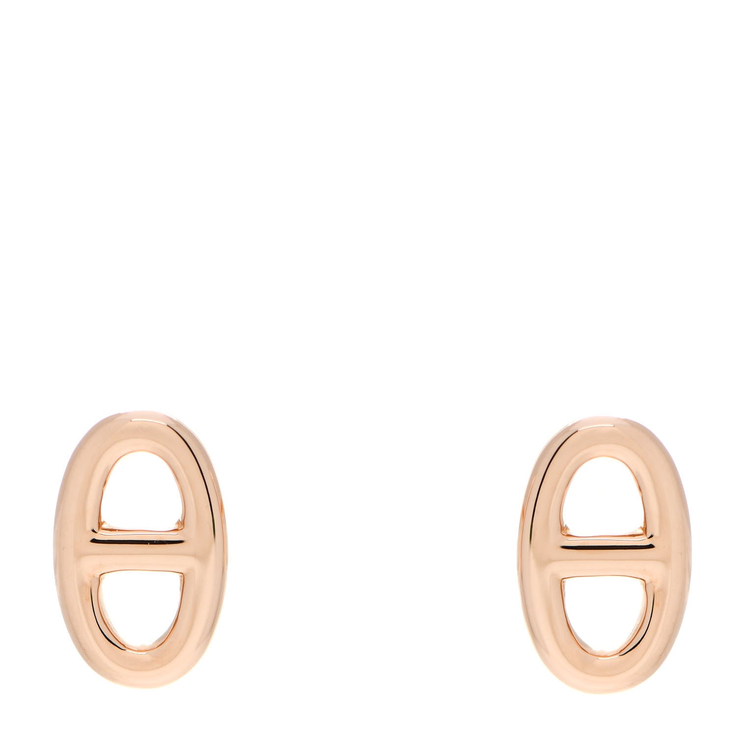 Hermes 18K Rose Gold TPM Farandole Stud Earrings 1 of 6
