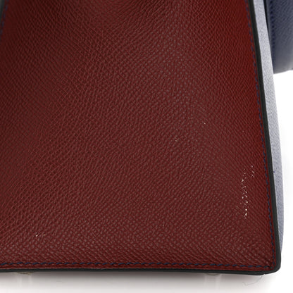 Hermes Epsom Flag Kelly Sellier 35 Rouge H Bleu Saphir 11 of 11