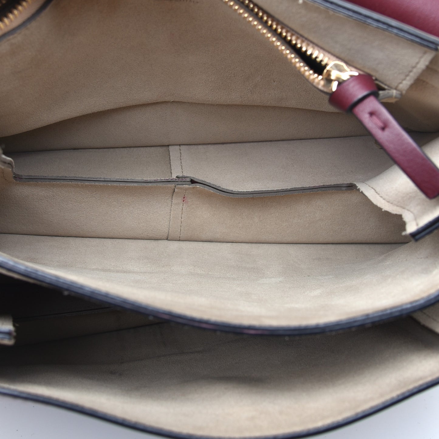 Calfskin Suede Medium Faye Shoulder Bag Dark Purple