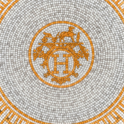 Hermes Porcelain Mosaique au 24 Dessert Plate 8.3 6 of 7