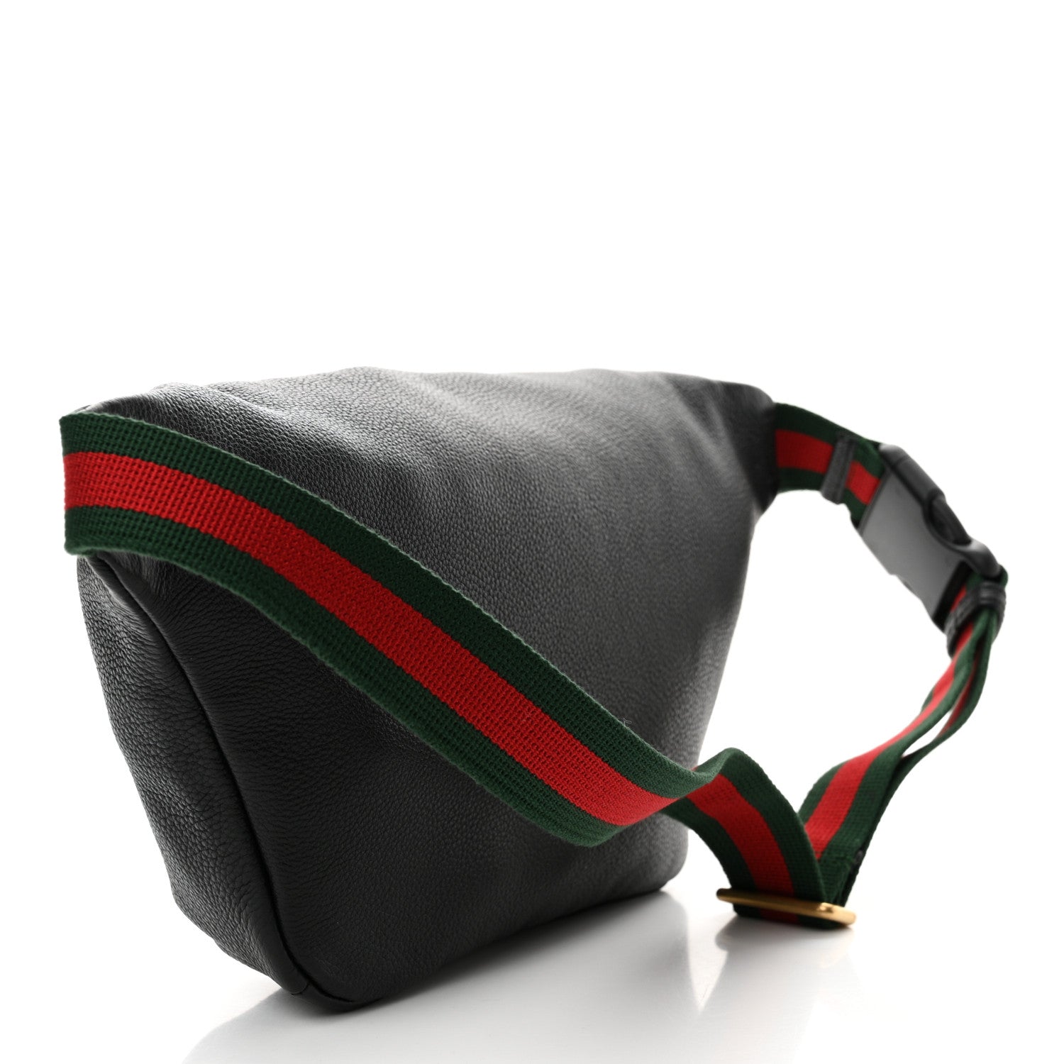 Gucci Grained Calfskin Logo Belt Bag Black 3 of 12